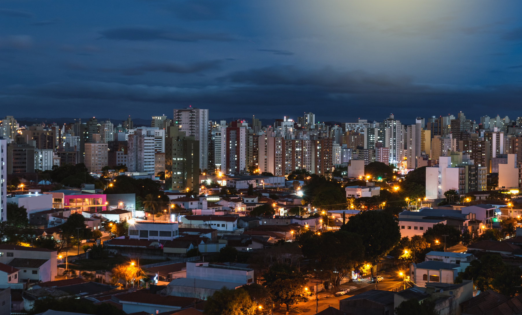 Campinas/ SP / Brazil cityscape at evening